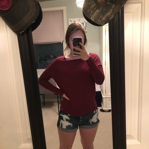 Low back long sleeve